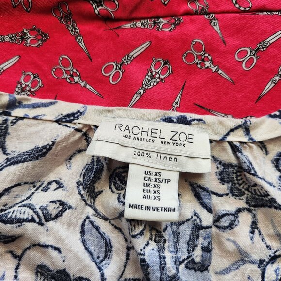 Blue and white 100 percent linen dress - Picture 2 of 3